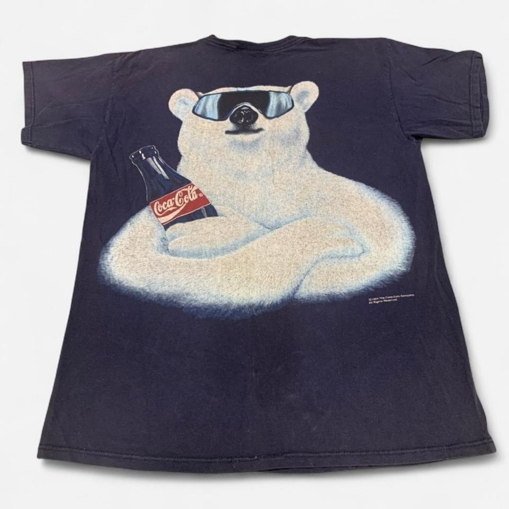 Rare double stitch Vintage 1994 Coca Cola polar bear‎ graphic t-shirt